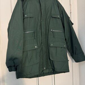 Moose Creek Hunter Green Legendary Heavy Lined Parka Jacket with Hood